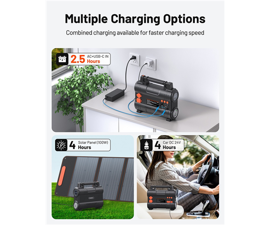 Large outdoor power supply